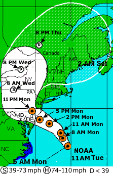hurricane sandy map