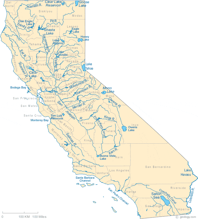 sacramento river, feather river, yuba river, american river, 
