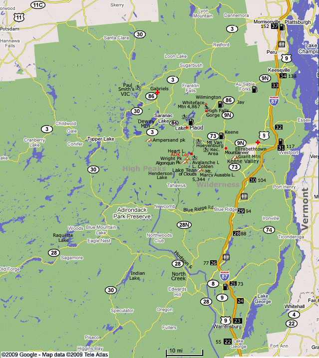 Lake Placid, Saranac Lake, Adirondack Park, Tupper Lake,
Raquette Lake, Indian Lake, Mount Marcy, Whiteface Mountain, Avalanche Lake, ADK Loj